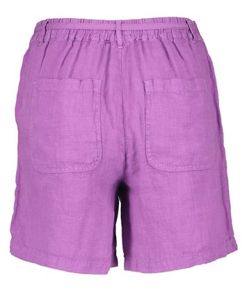 Paarse short in linnen Signe Nature 