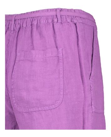 Paarse short in linnen Signe Nature 