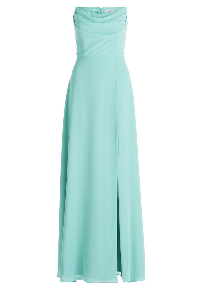 Muntgroene maxi feestjurk Vera Mont 