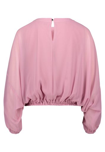 Oudroze cropped blouse met lange vlindermouwen Vera Mont