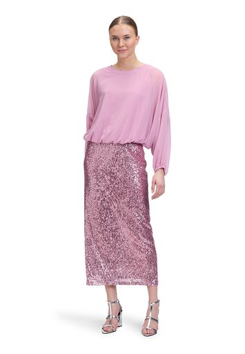 Oudroze cropped blouse met lange vlindermouwen Vera Mont