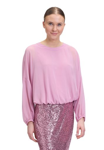 Oudroze cropped blouse met lange vlindermouwen Vera Mont