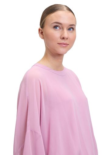 Oudroze cropped blouse met lange vlindermouwen Vera Mont