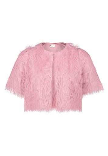Oudroze bolero met franjes Vera Mont