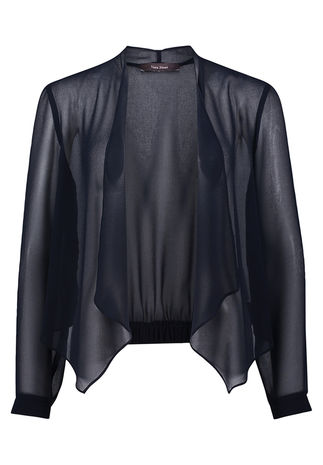 Blauwe bolero met mouwen Vera Mont 
