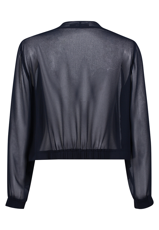 Blauwe bolero met mouwen Vera Mont 