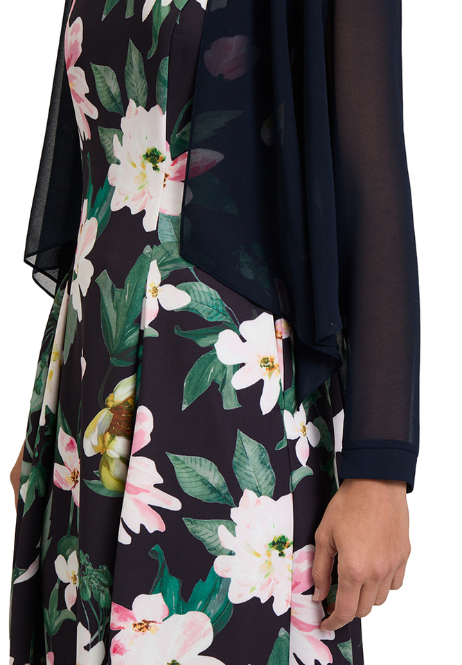 Blauwe bolero met mouwen Vera Mont 