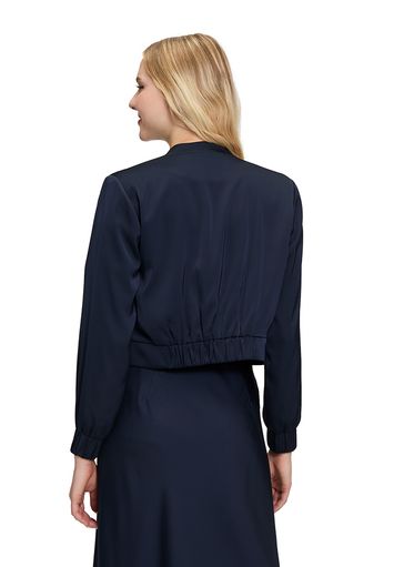 Donkerblauw glanzend vestje Vera Mont