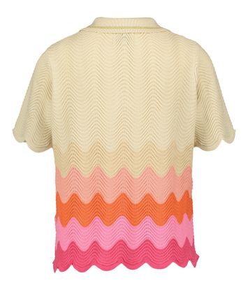 Multicolor polo met korte mouwen Ae Leo & Ugo