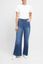 Donkerblauwe wide leg jeans met riem Sventy Belt Raphaello