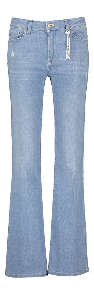 Lichtblauwe flared fit jeans met hoge taille Vic Flaired Raffaello