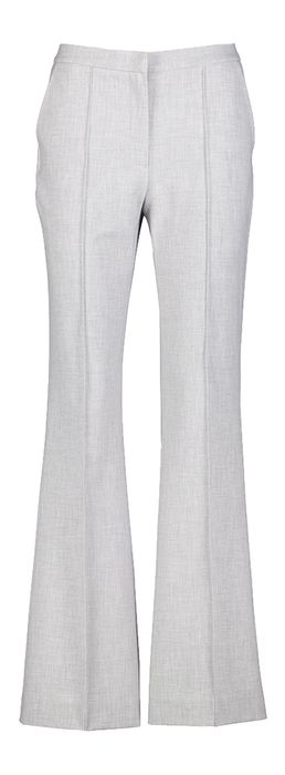 Grijze geklede flaired broek Doro Flaired Raffaello