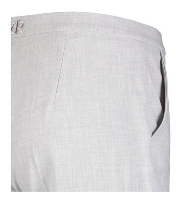 Grijze geklede flaired broek Doro Flaired Raffaello 
