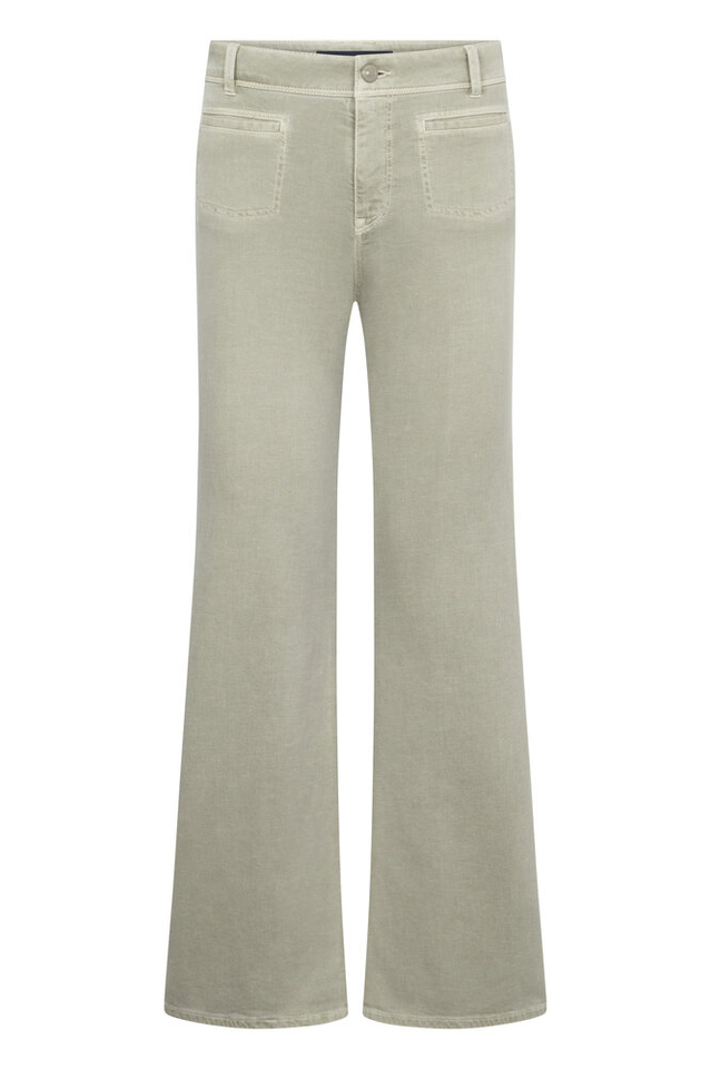 Groene flared broek Nella Raffaello Rossi