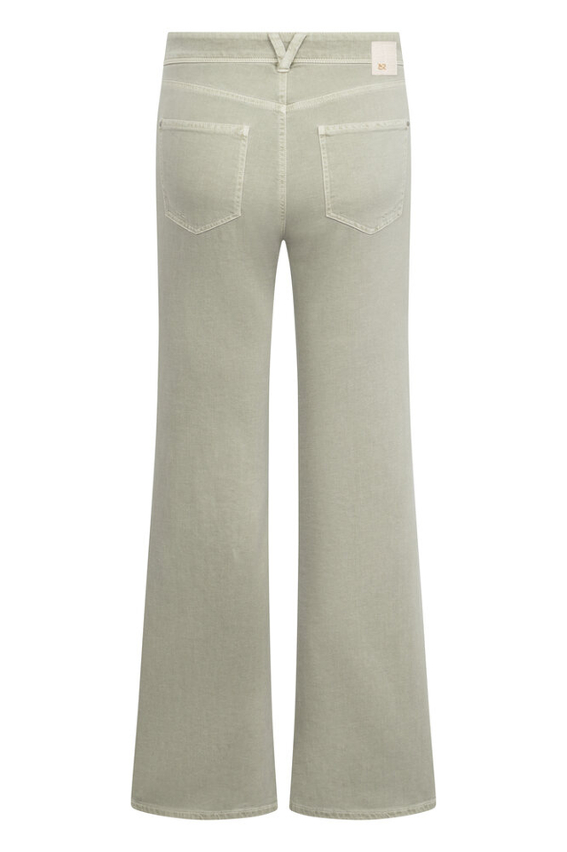 Groene flared broek Nella Raffaello Rossi