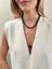 Vergulde snake ketting met grote parel Ellen Beekmans