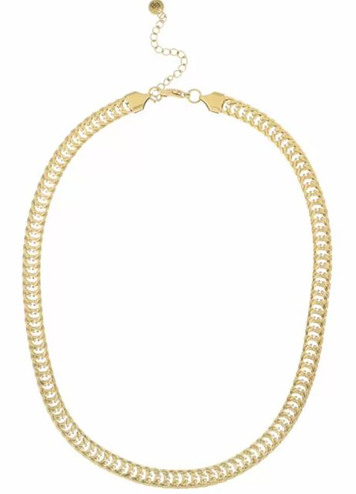 Korte ketting met fantasieschakel Ellen Beekmans