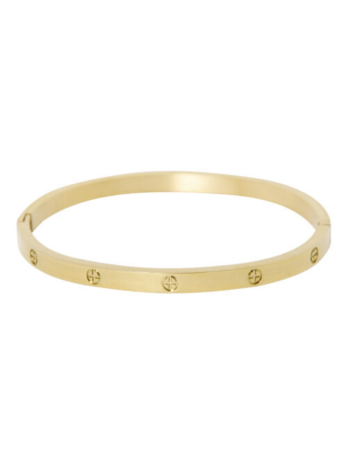 Vergulde bangle bold Ellen Beekmans 
