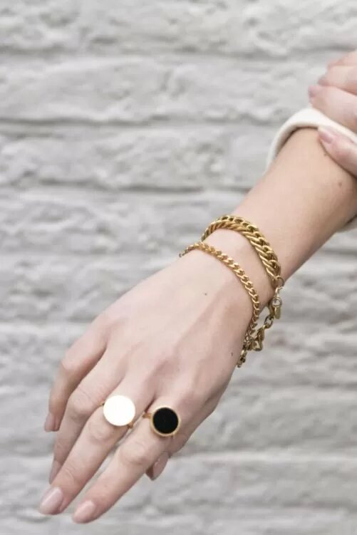 Armband met grove schakel Ellen Beekmans