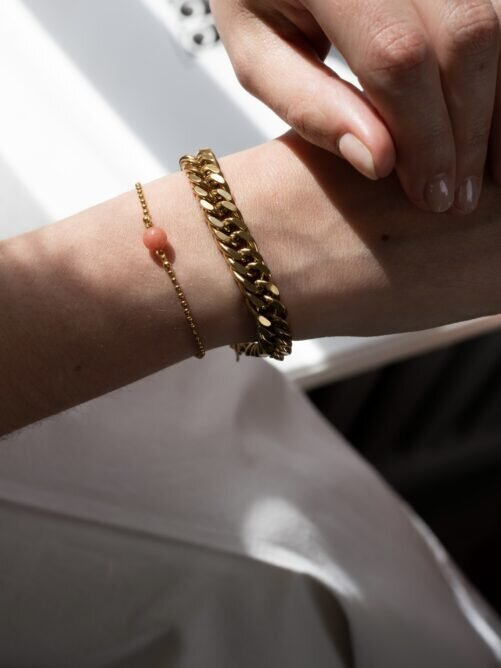 Armband met grove schakel Ellen Beekmans