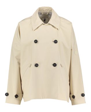 Save The Duck Beige waterbestendigde oversized regenjas