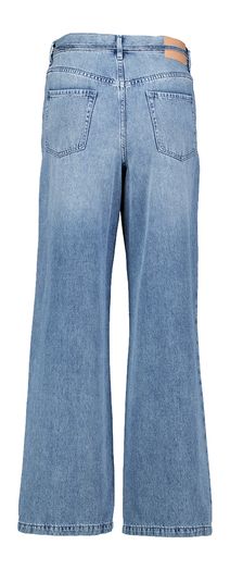 Washed denim blauwe wide fit jeansbroek Javari March 23