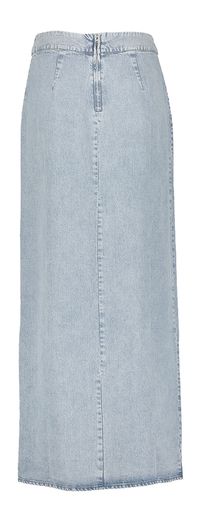 Lichtblauwe lange rok met split in jeanslook San Luis March 23