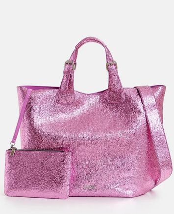 Mettalic roze shopper Hurry Essentiel 