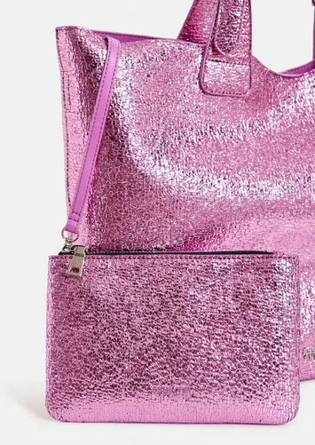 Mettalic roze shopper Hurry Essentiel 