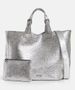 Metallic zilveren shopper Hurry Essentiel