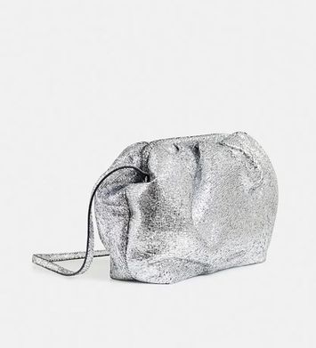 Zilveren tas in faux leer Hamaretto Essentiel 