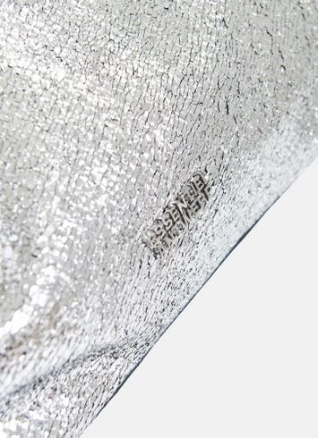Zilveren tas in faux leer Hamaretto Essentiel 
