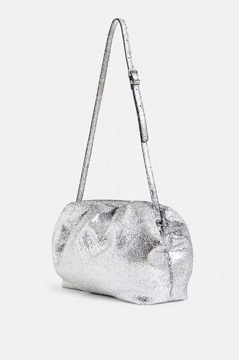 Zilveren tas in faux leer Hamaretto Essentiel 