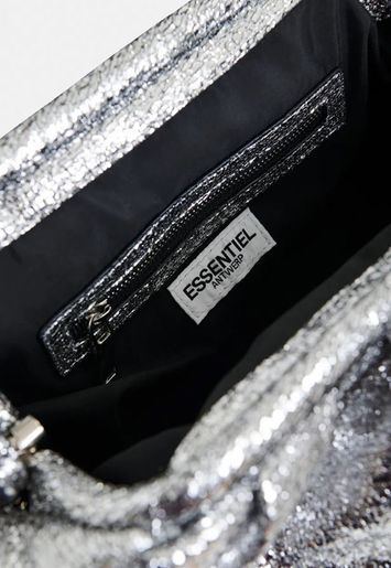 Zilveren tas in faux leer Hamaretto Essentiel 