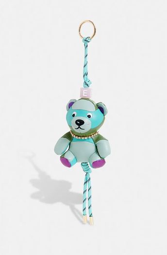 Blauwe beersleutelhanger met stras Hilbillie Essentiel