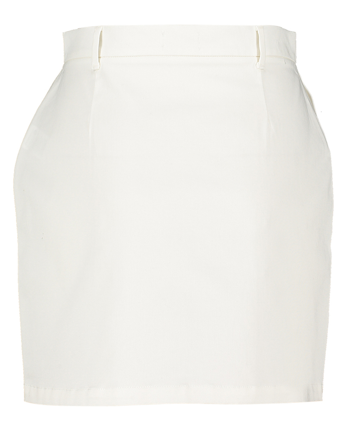 Wit kort rokje met knopen Sunday Indee