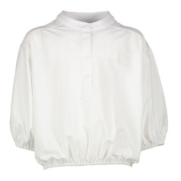 Witte bloes met elastiek onderaan Sister Indee 
