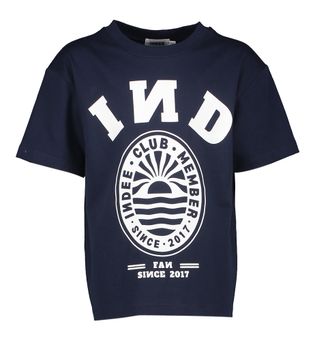 Indee Donkerblauwe t-shirt met logo Sienna
