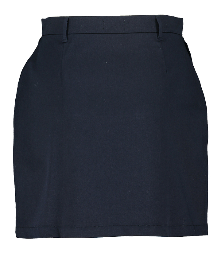 Donkerbluwe rok met bruine knopen Sunday Indee