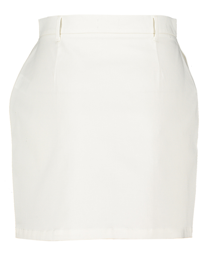 Witte korte rok met knopen Sunday Indee