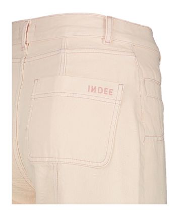Licht roze wide leg jeans Song Indee 