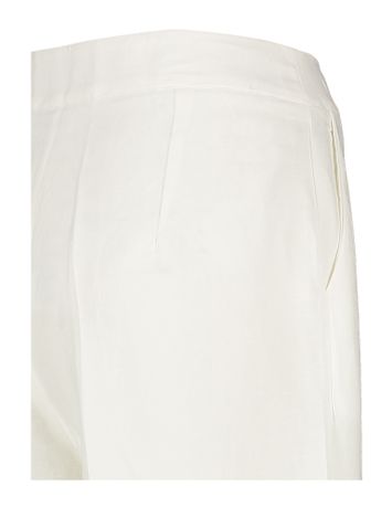 Ecru soepelvallende broek met linnen Sicilia Indee 