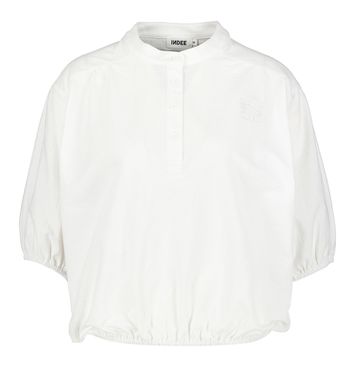 Witte bloes met elastiek onderaan Sister Indee