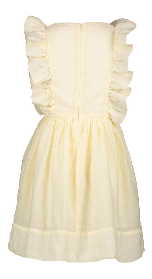 Creme kleurige jurk met frul Waverlu Puma Morley