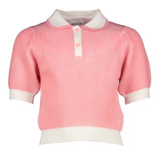 Morley Roeze polo met witte kraag Wallabi