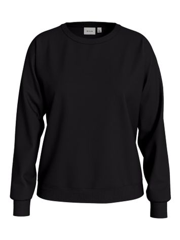 Zwarte sweater met ronde hals Visandy Vila