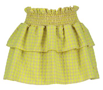 Okergele rok in vichy ruiten Bobo Choses