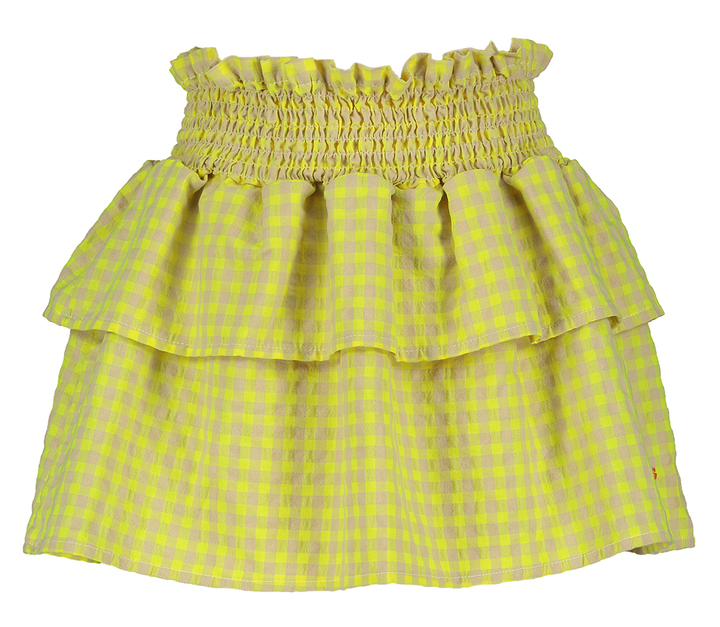 Okergele rok in vichy ruiten Bobo Choses