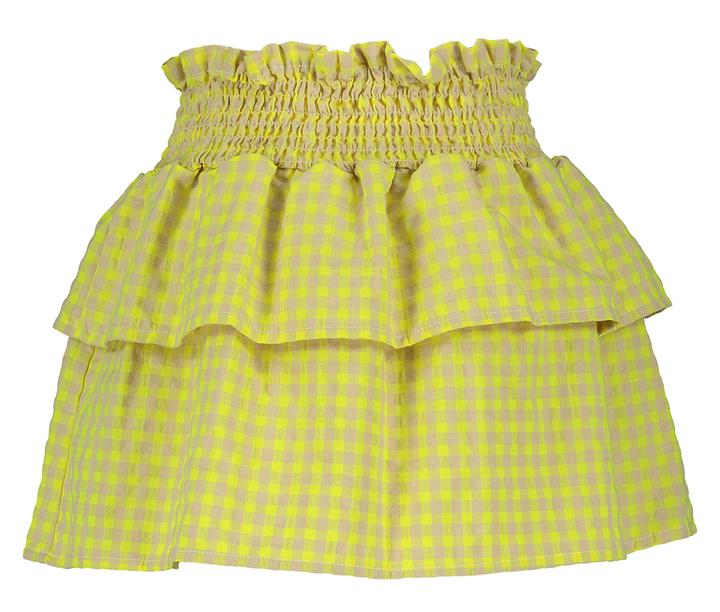 Okergele rok in vichy ruiten Bobo Choses