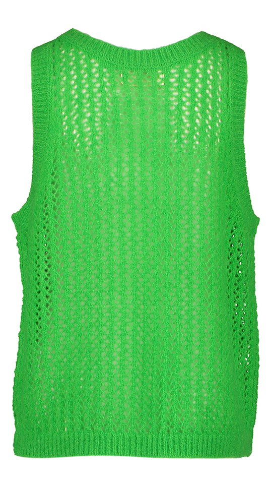 Groene wollen gebreide top Pompei Maan